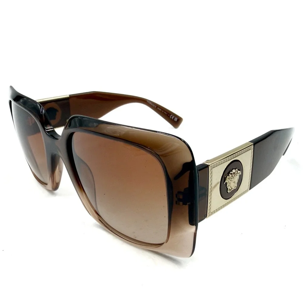 Versace Sunglasses 4405 Brown Gradient Medusa Head Square Women